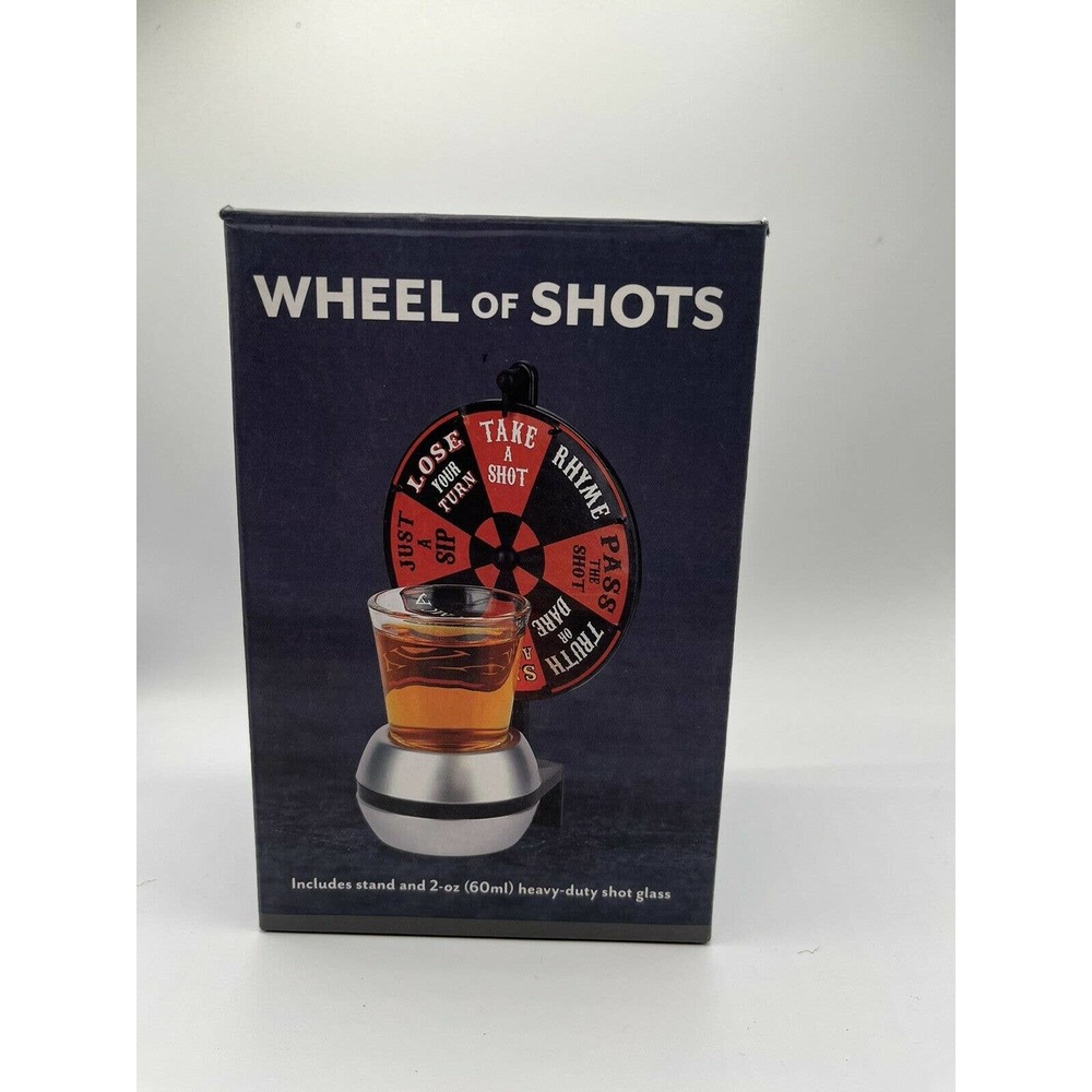 Sur La Table Wheel Of Shots Drinking Game Bar Ware Gift Dad